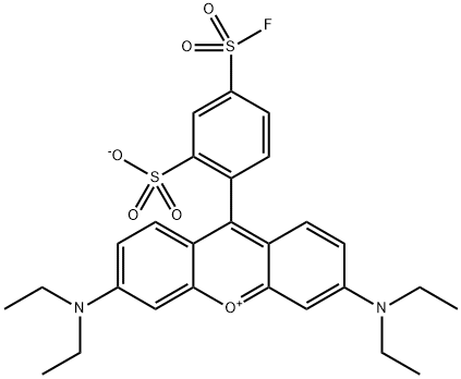 SULFORHODAMINE B 5-ACID FLUORIDE Structural