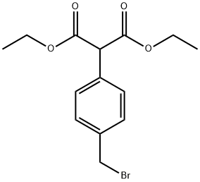 diethyl 2-[4-(broMoMethyl)phenyl]propane-1,3-dioate Structural
