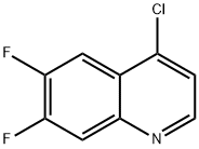 4-CHLORO-6,7-DIFLUOROQUINOLINE Structural