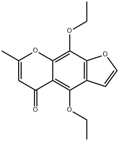 4,9-DIETHOXY-7-METHYL-FURO[3,2-G]CHROMEN-5-ONE Structural