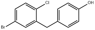 4-(5-broMo-2-chlorobenzyl)phenol Structural Picture