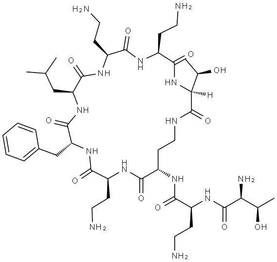 POLYMYXIN B NONAPEPTIDE HYDROCHLORIDE Structural