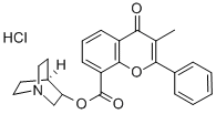 3-Quinuclidinyl 3-methylflavone-8-carboxylate hydrochloride Structural