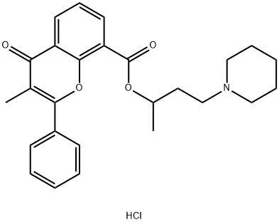 1-Methyl-3-(N-piperidino)propyl 3-methylflavone-8-carboxylate hydrochl oride hemihydrate