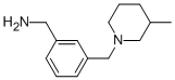 1-(3-[(3-METHYLPIPERIDIN-1-YL)METHYL]PHENYL)METHANAMINE Structural