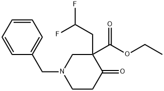 1-BENZYL-3-(2,2-DIFLUORO-ETHYL)-4-OXO-PIPERIDINE-3-CARBOXYLIC ACID ETHYL ESTER