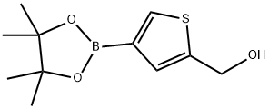 [4-(4,4,5,5-TETRAMETHYL-[1,3,2]DIOXABOROLAN-2-YL)-THIOPHEN-2-YL]-METHANOL Structural