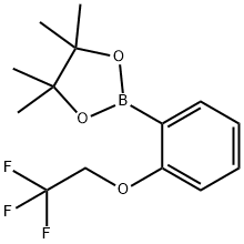 4,4,5,5-TETRAMETHYL-2-[2-(2,2,2-TRIFLUORO-ETHOXY)-PHENYL]-[1,3,2]DIOXABOROLANE Structural