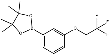 4,4,5,5-TETRAMETHYL-2-[3-(2,2,2-TRIFLUORO-ETHOXY)-PHENYL]-[1,3,2]DIOXABOROLANE Structural