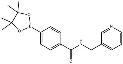 N-PYRIDIN-3-YLMETHYL-4-(4,4,5,5-TETRAMETHYL-[1,3,2]DIOXABOROLAN-2-YL)-BENZAMIDE Structural