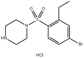 4-(4-BROMO-2-ETHYL-BENZENESULFONYL)-PIPERAZINE HYDROCHLORIDE