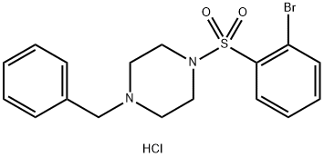 1-BENZYL-4-(2-BROMO-BENZENESULFONYL)-PIPERAZINE HYDROCHLORIDE