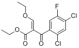 (Z)-2-(2,4-DICHLORO-5-FLUORO-BENZOYL)-3-ETHOXY-ACRYLIC ACID ETHYL ESTER Structural