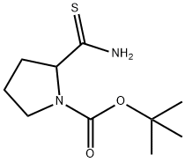 (1-BOC-PYRROLIDINE)-2-CARBOTHIOAMIDE Structural