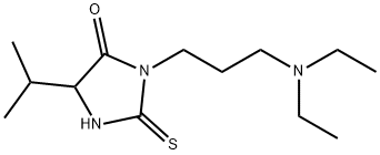 Hydantoin, 3-(3-(diethylamino)propyl)-5-isopropyl-2-thio- Structural