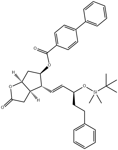 [1,1'-Biphenyl]-4-carboxylic acid, (3aR,4R,5R,6aS)-4-[(1E,3S)-3-[[(1,1-diMethylethyl)diMethylsilyl]oxy]-5- phenyl-1-pentenyl]hexahydro-2-oxo-2H-cyclopenta[b]furan-5-yl ester