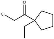 Ethanone, 2-chloro-1-(1-ethylcyclopentyl)- (9CI) Structural