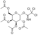 .alpha.-D-Galactopyranose, 2,3,4,6-tetraacetate 1-(2,2,2-trichloroethanimidate) Structural