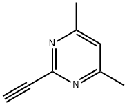 Pyrimidine, 2-ethynyl-4,6-dimethyl- (9CI) Structural