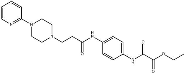 1-Piperazinepropanamide, N-(4-((ethoxyoxoacetyl)amino)phenyl)-4-(2-pyr idinyl)-