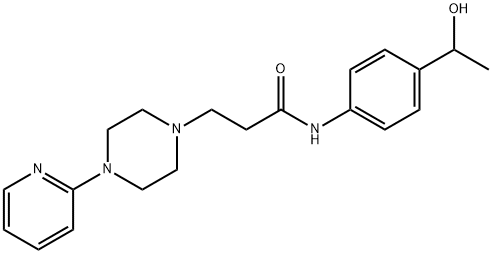 1-Piperazinepropanamide, N-(4-(1-hydroxyethyl)phenyl)-4-(2-pyridinyl)-