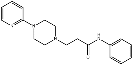 1-Piperazinepropanamide, N-phenyl-4-(2-pyridinyl)- Structural