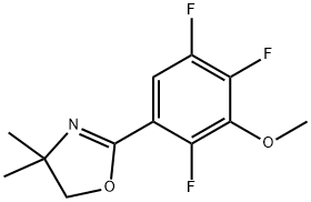 2-(2,4,5-TRIFLUORO-3-METHOXYPHENYL)-4,5-DIHYDRO-4,4-DIMETHYLOXAZOLE Structural