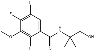 2,4,5-TRIFLUORO-N-(1-HYDROXY-2-METHYL PROPAN-2-YL)-3-METHOXYBENZAMIDE Structural