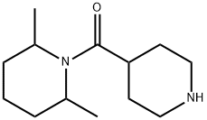 2,6-dimethyl-1-(piperidin-4-ylcarbonyl)piperidine Structural