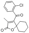 1-Oxaspiro(4.5)dec-3-en-2-one, 4-(2-chlorobenzoyl)-3-methyl- Structural