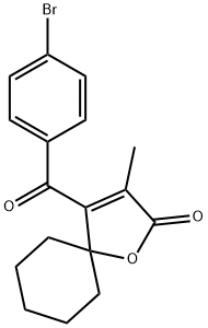 1-Oxaspiro(4.5)dec-3-en-2-one, 4-(4-bromobenzoyl)-3-methyl-