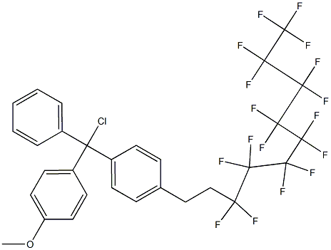 1-(4-Methoxyphenyl)-1-[4-(1H,1H,2H,2H-perfluorodecyl)phenyl]-1-phenylmethyl Cl