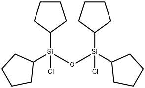 1,1,3,3-TETRACYCLOPENTYLDICHLORODISILOXANE Structural