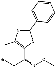 2-bromo-1-(4-methyl-2-phenyl-1,3-thiazol-5-yl)-1-ethanone O-methyloxime