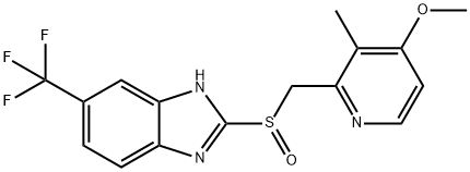 2-[(4-METHOXY-3-METHYLPYRIDINYL)-METHYLSULFINYL]-5-TRIFLUOROMETHYLBENZIMIDAZOLE