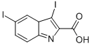 3,5-DIIODO-3AH-INDOLE-2-CARBOXYLIC ACID Structural