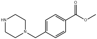 4-PIPERAZIN-1-YLMETHYL-BENZOIC ACID METHYL ESTER Structural