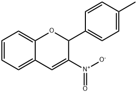 2H-1-BENZOPYRAN, 2-(4-METHYLPHENYL)-3-NITRO- Structural