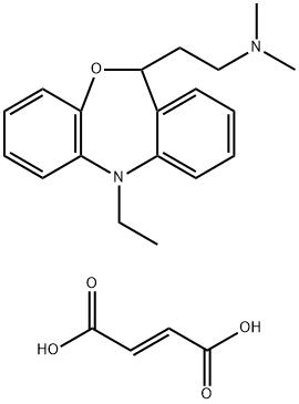 Dibenz(b,e)(1,4)oxazepine-11-ethanamine, 5,11-dihydro-5-ethyl-N,N-dime thyl-, (+-)-, (E)-2-butenedioate (1:1) Structural