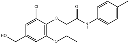 2-[2-CHLORO-6-ETHOXY-4-(HYDROXYMETHYL)PHENOXY]-N-(4-METHYLPHENYL)-ACETAMIDE