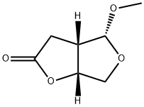 (3aS,4R,6aR)-Tetrahydro-4-Methoxyfuro[3,4-b]furan-2(3H)-one Structural