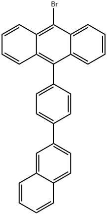 9-broMo-10-[4-(2-naphthalenyl)phenyl]Anthracene Structural