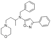 4-Morpholinepropanamine, alpha-methyl-N-(3-phenyl-5-isoxazolyl)-N-(phe nylmethyl)-