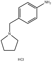 4-(1-PYRROLIDINYLMETHYL)-BENZENAMINE DIHYDROCHLORIDE Structural