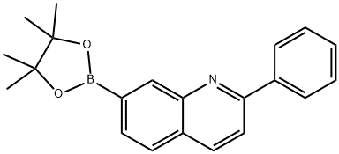 Quinoline, 2-phenyl-7-(4,4,5,5-tetraMethyl-1,3,2-dioxaborolan-2-yl)- Structural