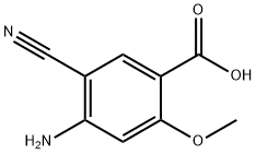 Benzoic acid, 4-amino-5-cyano-2-methoxy- (9CI) Structural