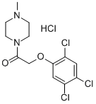 1-Methyl-4-((2,4,5-trichlorophenoxy)acetyl)piperazine hydrochloride