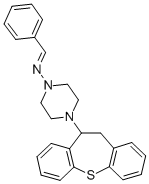 1-Piperazinamine, 4-(10,11-dihydrodibenzo(b,f)thiepin-10-yl)-N-(phenyl methylene)-