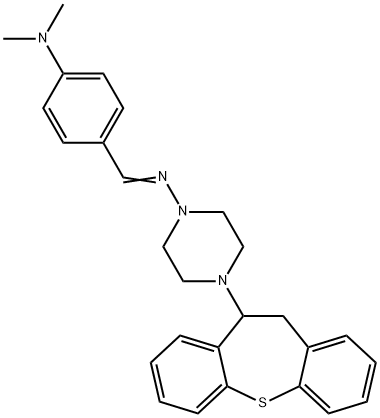 1-Piperazinamine, 4-(10,11-dihydrodibenzo(b,f)thiepin-10-yl)-N-((4-(di methylamino)phenyl)methylene)-