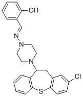 2-(((4-(2-Chloro-10,11-dihydrodibenzo(b,f)thiepin-10-yl)-1-piperazinyl )imino)methyl)phenol